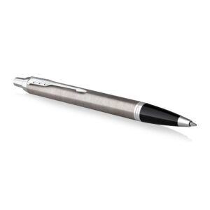 Parker hemijska olovka royal im stainless steel ct, sive boje postavljena vodoravno