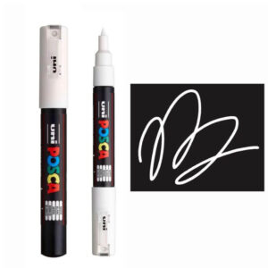 UNI POSCA MARKER PC-1M 4 Crni marker brenda Posca sa belim vrhom