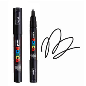 UNI POSCA MARKER PC-1M 5 Crni markeri brenda Posca