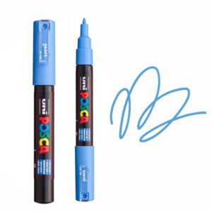 UNI POSCA MARKER PC-1M 13 Dva Posca markera sa plavim poklopcima
