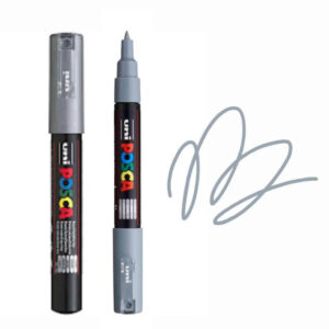 UNI POSCA MARKER PC-1M 16 Dve Posca markere sa sivim poklopcima
