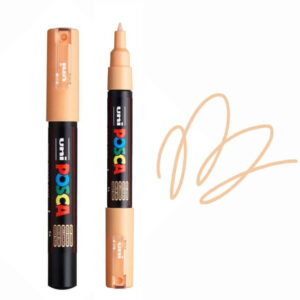 UNI POSCA MARKER PC-1M 21 Bež Posca marker sa poklopcem i probom iscrtane linije.