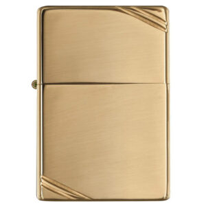 Zlatni upaljač brenda Zippo sa jednostavnim
