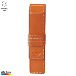 FUTROLA ZA JEDNU OLOVKU 7 Futrola za olovku, od kože sa belim koncem, naradzasta boja