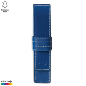 FUTROLA ZA JEDNU OLOVKU 9 Plava kožna futrola za olovku