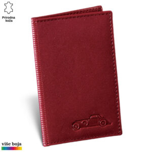 Crveni kožni pasoš ko Princ Leather