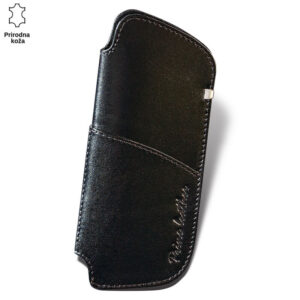 KOŽNA FUTROLA ZA NAOČARE SA DŽEPOM 2 Crna kožna futrola marke Princ Leather