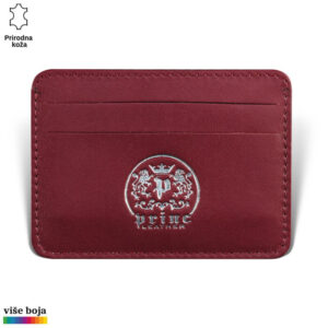 FUTROLA ZA 4 KARTICE I PAPIRNI NOVAC 12 Etui za kartice u kog staju 4 kartice, bordo boje