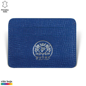 FUTROLA ZA 4 KARTICE I PAPIRNI NOVAC 8 Etui za kartice u kog staju 4 kartice, plave rebreste koze