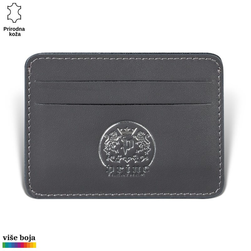 320siva Etui za kartice u kog staju 4 kartice, sive boje