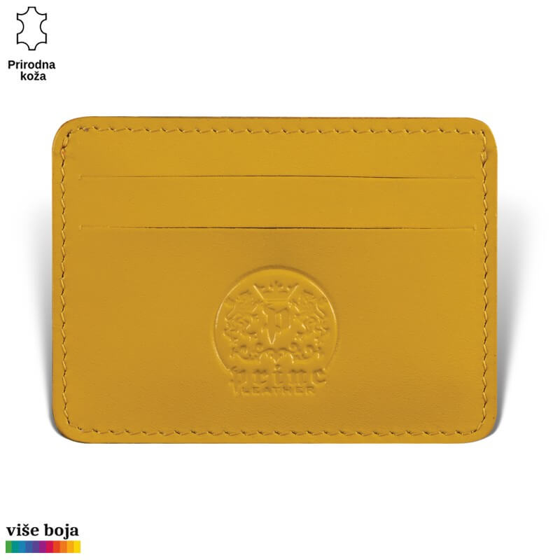 320zuta Etui za kartice u kog staju 4 kartice, zute boje