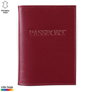 Futrola za pasos bordo boje, kozna