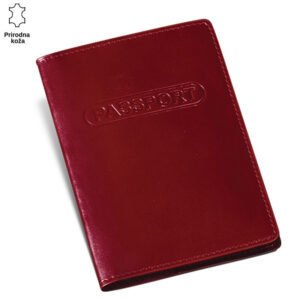 Futrola za pasos sa pregradom, bordo boje, princ leather brenda