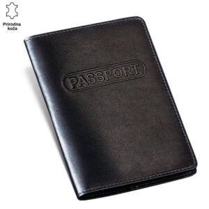 Futrola za pasos crne boje kozna