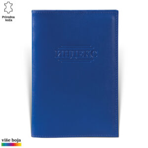 Plava kožna futrola za indeks