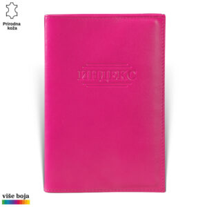 Roze kožna futrola za indeks