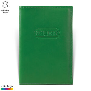 Zelena kožna futrola za indeks od Princ Leather brenda.