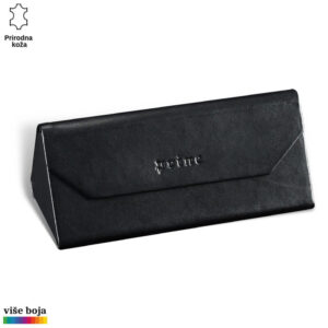 SKLOPIVA FUTROLA ZA NAOČARE 5 Crna kožna futrola za naočare Princ Leather