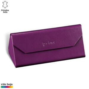 SKLOPIVA FUTROLA ZA NAOČARE 7 Ljubičasti futrola za naočare od prirodne kože