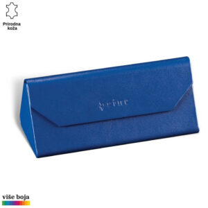 SKLOPIVA FUTROLA ZA NAOČARE 1 Plava kožna futrola za naočare brenda Princ Leather.