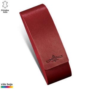 Kožni držač u crvenoj boji