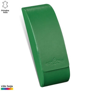 Princ Leather zelena kožna futrola elegantnog dizajna sa dekorativnim reljefnim detaljima.