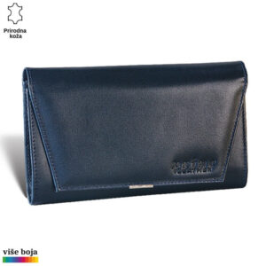 Tamno plava torbica od prirodne kože brenda Princ Leather.