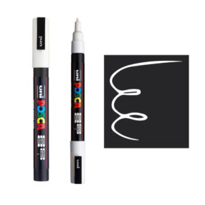 UNI POSCA MARKER PC-3M 4 Marker brenda Posca sa belim vrhom i crnom osnovom