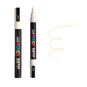 UNI POSCA MARKER PC-3M 21 Flomaster brenda Posca sa bež mastilom i otvorenim poklopcem