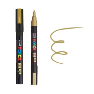 UNI POSCA MARKER PC-3M 32 Posca zlatni marker sa tankim vrhom