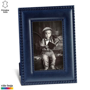 Plavi kožni ram od prirodne kože