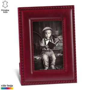 Dvoslojni ram od crvene kože marke Princ Leather