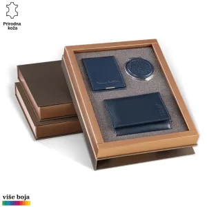 TRODELNI KOŽNI ŽENSKI SET 5 Poklon set Plave boje Princ Leather