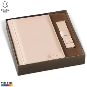 Princ Leather komplet od prirodne kože u poklon pakovanju