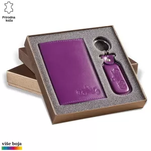 Ljubičasti kožni set