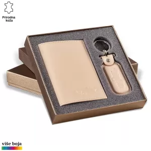 Bež set od prirodne kože marke Princ Leather