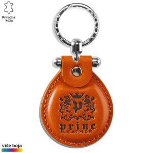 Kožni privesak sa ugraviranim logom brenda Princ Leather