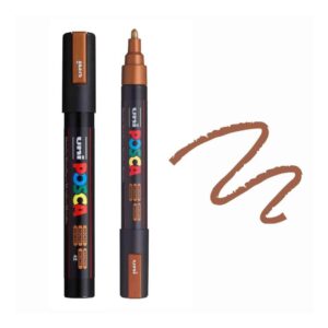 UNI POSCA MARKER PC-5M 4 Posca markeri u braon boji
