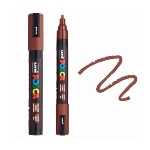 UNI POSCA MARKER PC-5M 13 Smeđi Posca marker sa zatvorenim i otvorenim vrhom