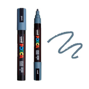 UNI POSCA MARKER PC-5M 14 Crni marker marke Posca sa sivim poklopcem
