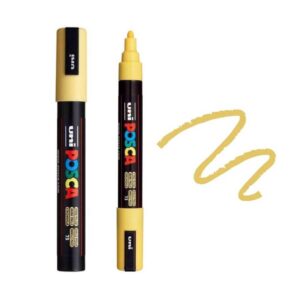 UNI POSCA MARKER PC-5M 30 Žuti Posca marker sa žutim tragom.