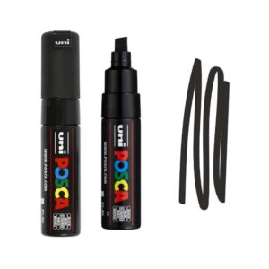 UNI POSCA MARKER PC-8K 4 Crni Posca marker sa širokim vrhom