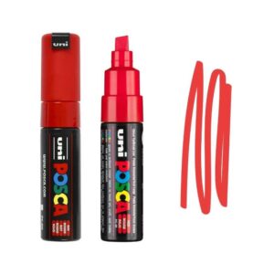UNI POSCA MARKER PC-8K 5 Crveni Posca marker sa debelim vrhom