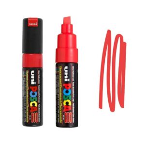 UNI POSCA MARKER PC-8K 7 Crveni i crni Posca marker sa odvojivim poklopcem