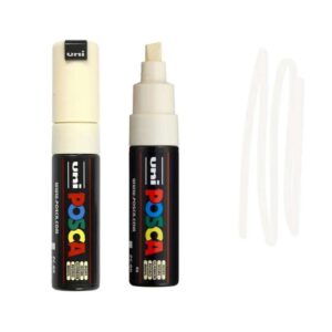 UNI POSCA MARKER PC-8K 24 Dva bela Uni Posca markera sa širokim vrhom