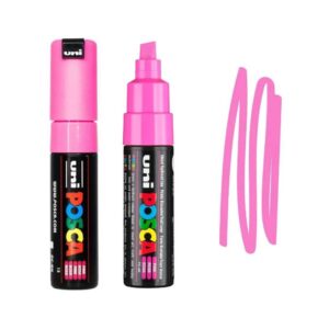 UNI POSCA MARKER PC-8K 21 Dva Posca markera u roze boji sa širokim vrhom
