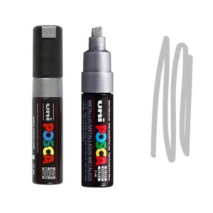 UNI POSCA MARKER PC-8K 26 Crni i srebrni Posca marker sa metalik efektom