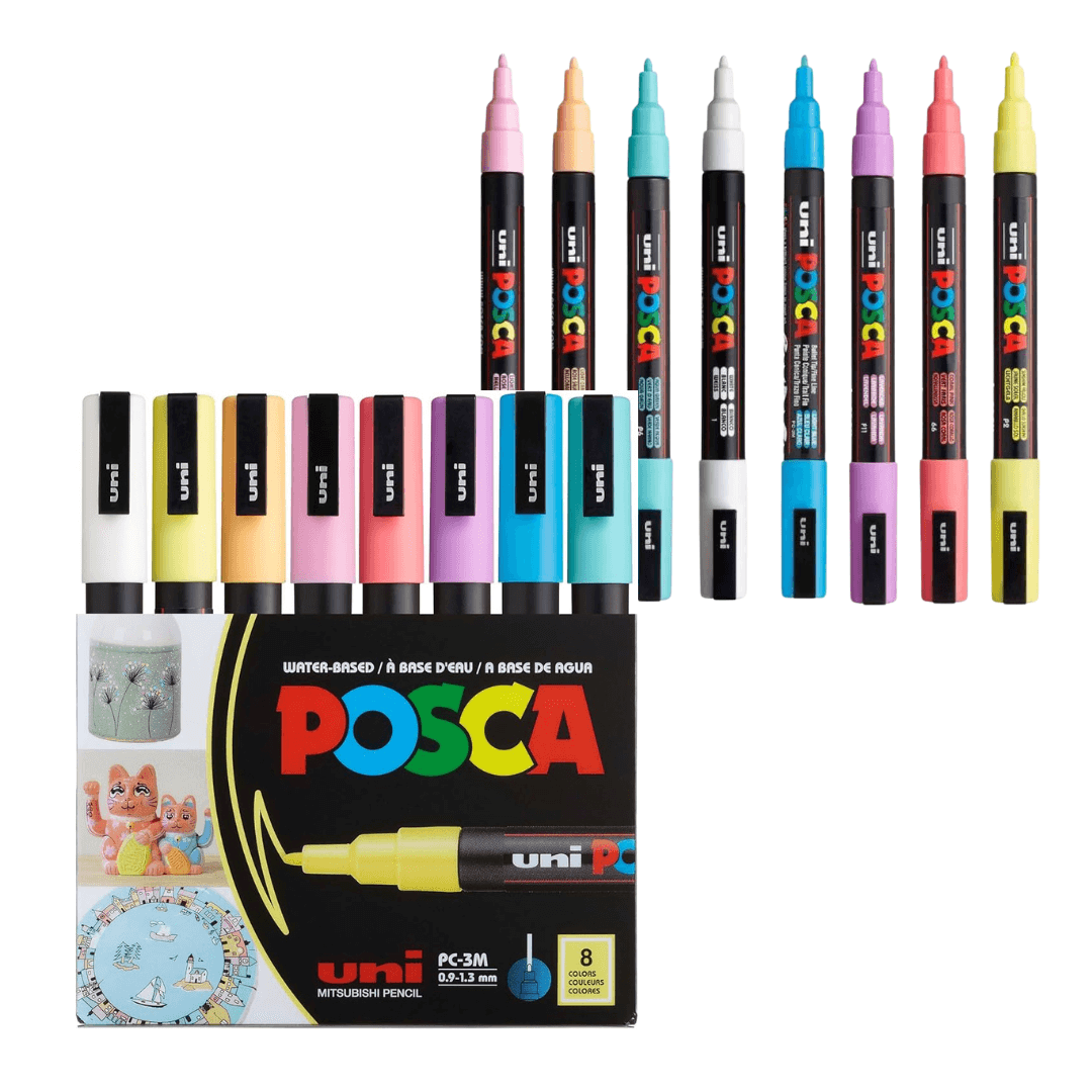 posca 3m Posca marker set 3M, pastelne boje.