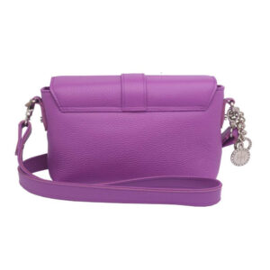 Kozna zenska torba falco 4078 ljubicaste boje otpozadi