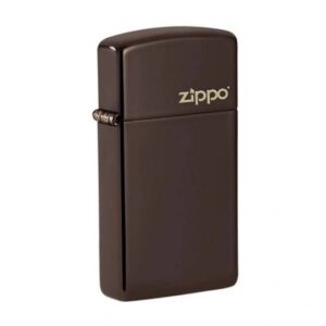 Brown slim logo zippo upaljac